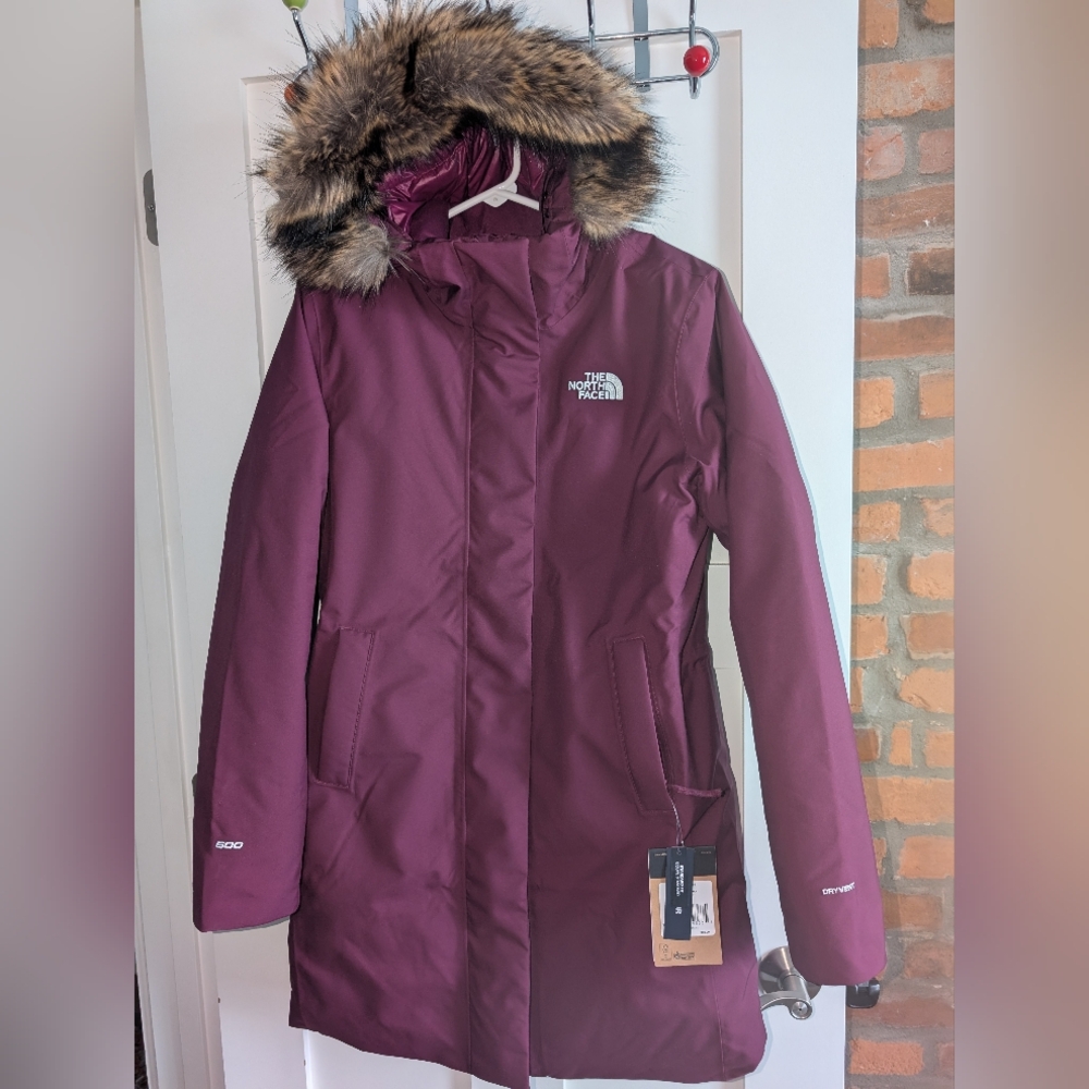 NWT, The North Face Arctic Parka, Small, Boysenberry